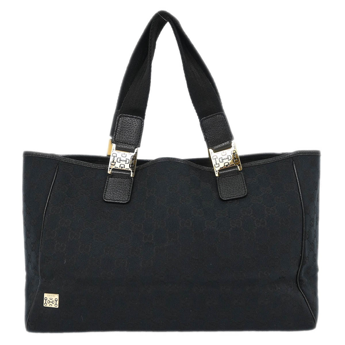 Gucci Web Handle Buckle Tote - Brandsamsara