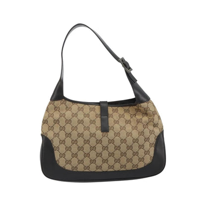 Gucci Web Jackie O Hobo GG Canvas, Beige, Canvas, Shoulder Bag