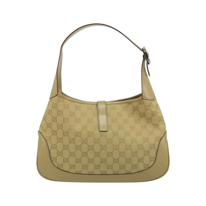 Gucci Web Jackie O Hobo GG Canvas, Beige, Canvas, Shoulder Bag