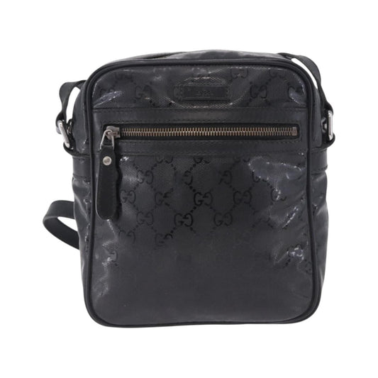 Gucci Zip GG Imprime, Black, Canvas, Shoulder Bag