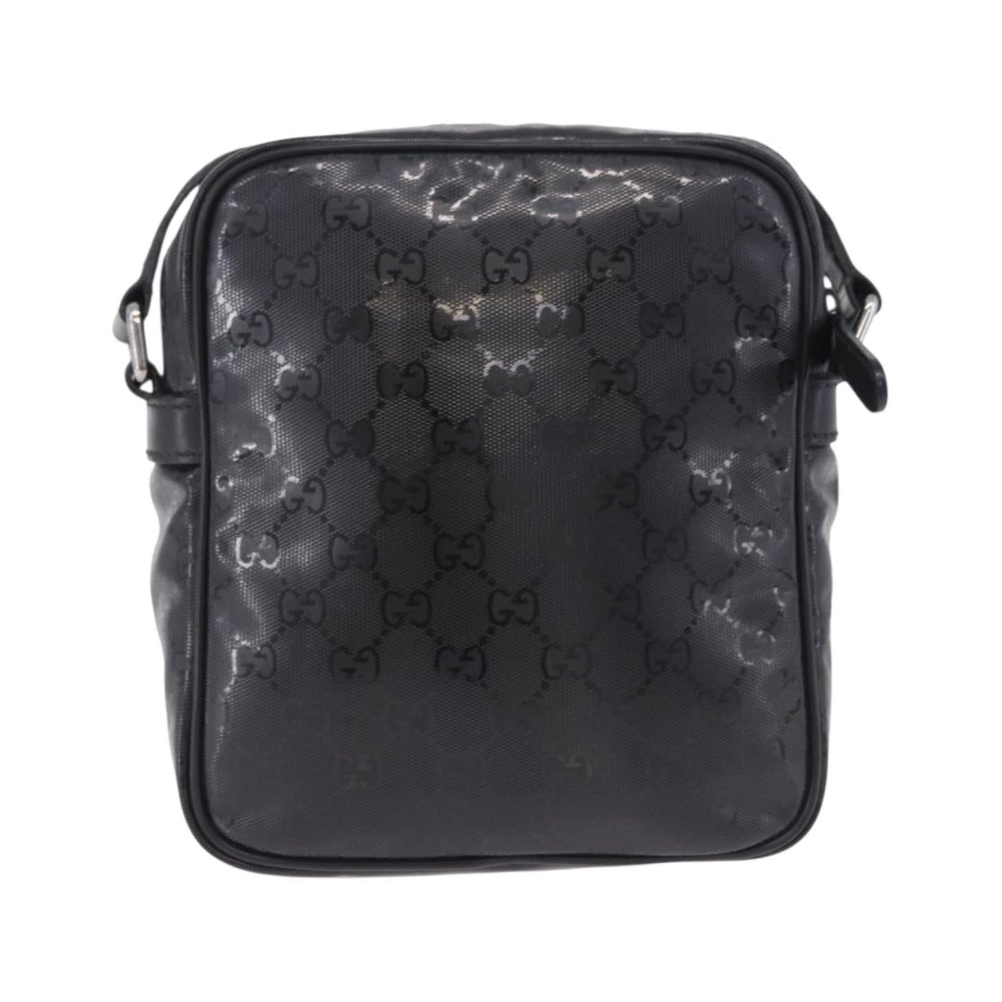 Gucci Zip GG Imprime, Black, Canvas, Shoulder Bag