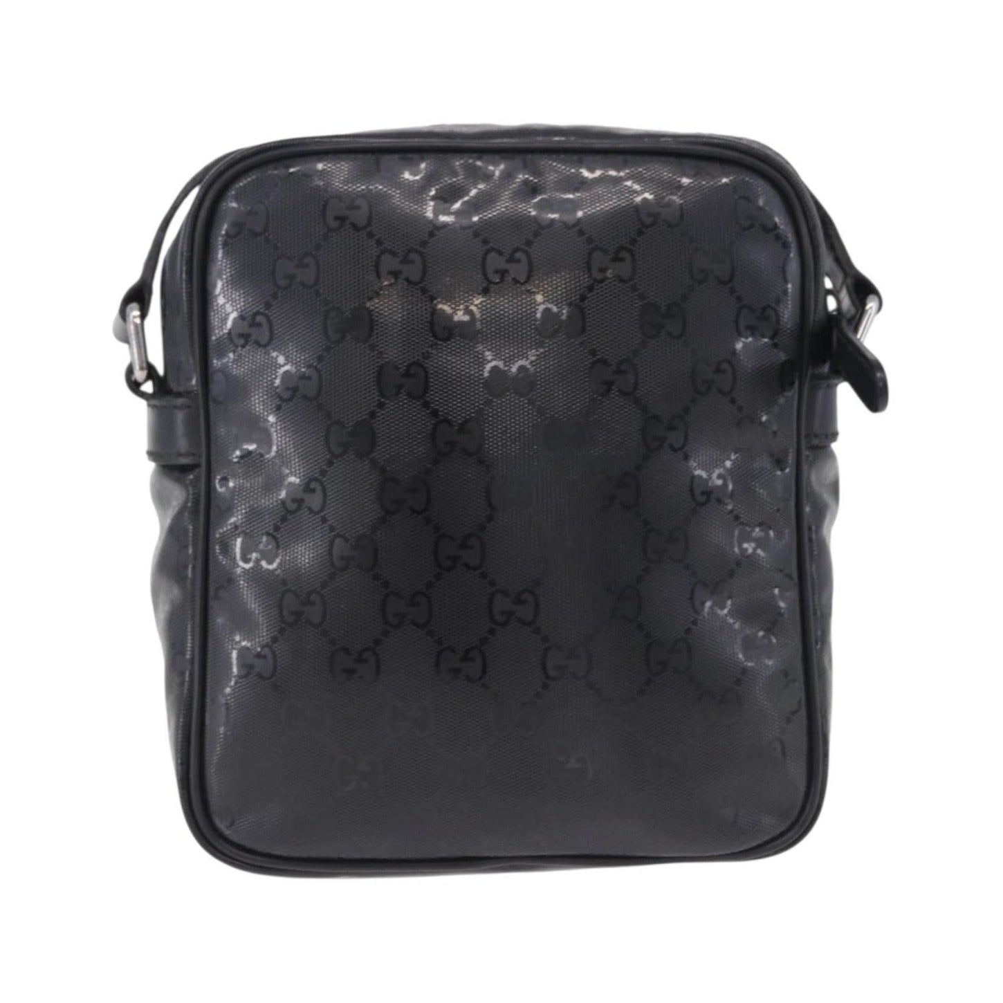 Gucci Zip GG Imprime, Black, Canvas, Shoulder Bag