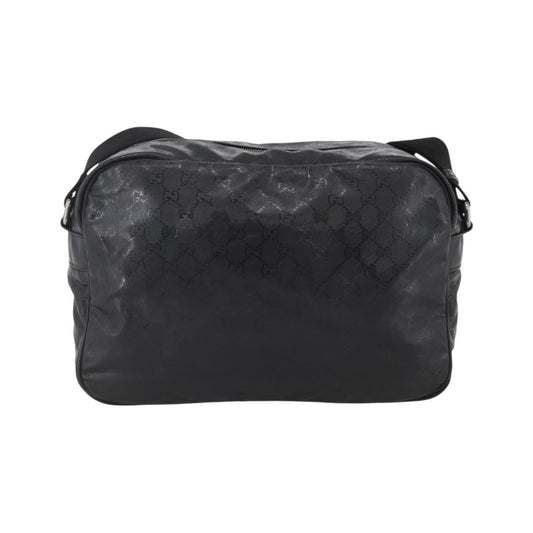 Gucci Zip Messenger GG Imprime, Black, Canvas, Shoulder Bag