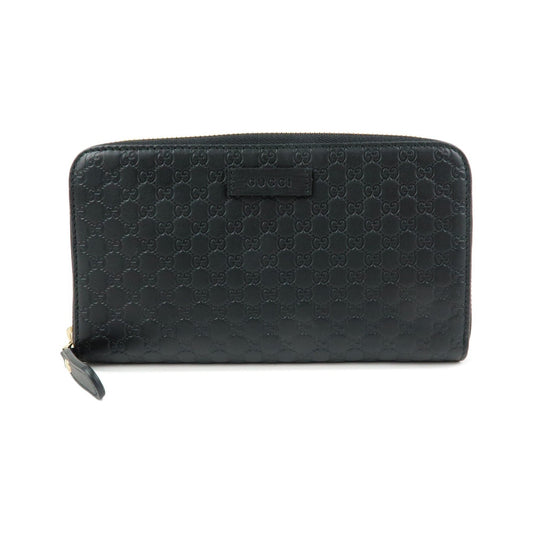 Gucci Zip Organizer Microguccissima Leather, Black, Leather, Wallet