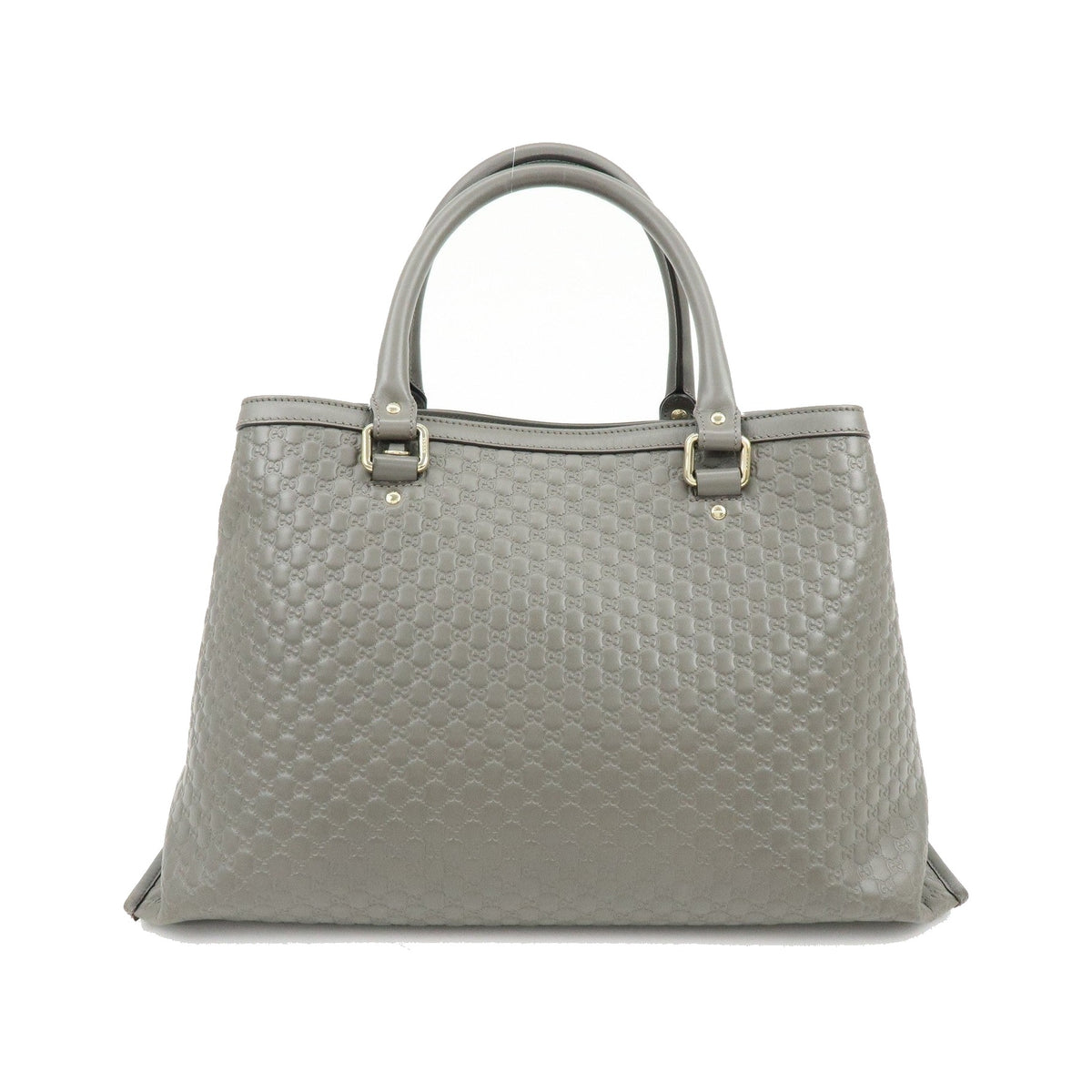 Gucci Zip Pocket Soft Microguccissima Leather, Gray, Leather, Tote Bag
