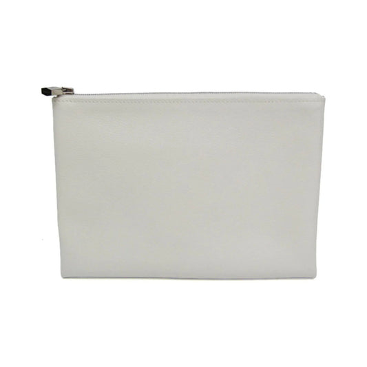 Hermes Atout Evercolor, White, Leather, Clutch