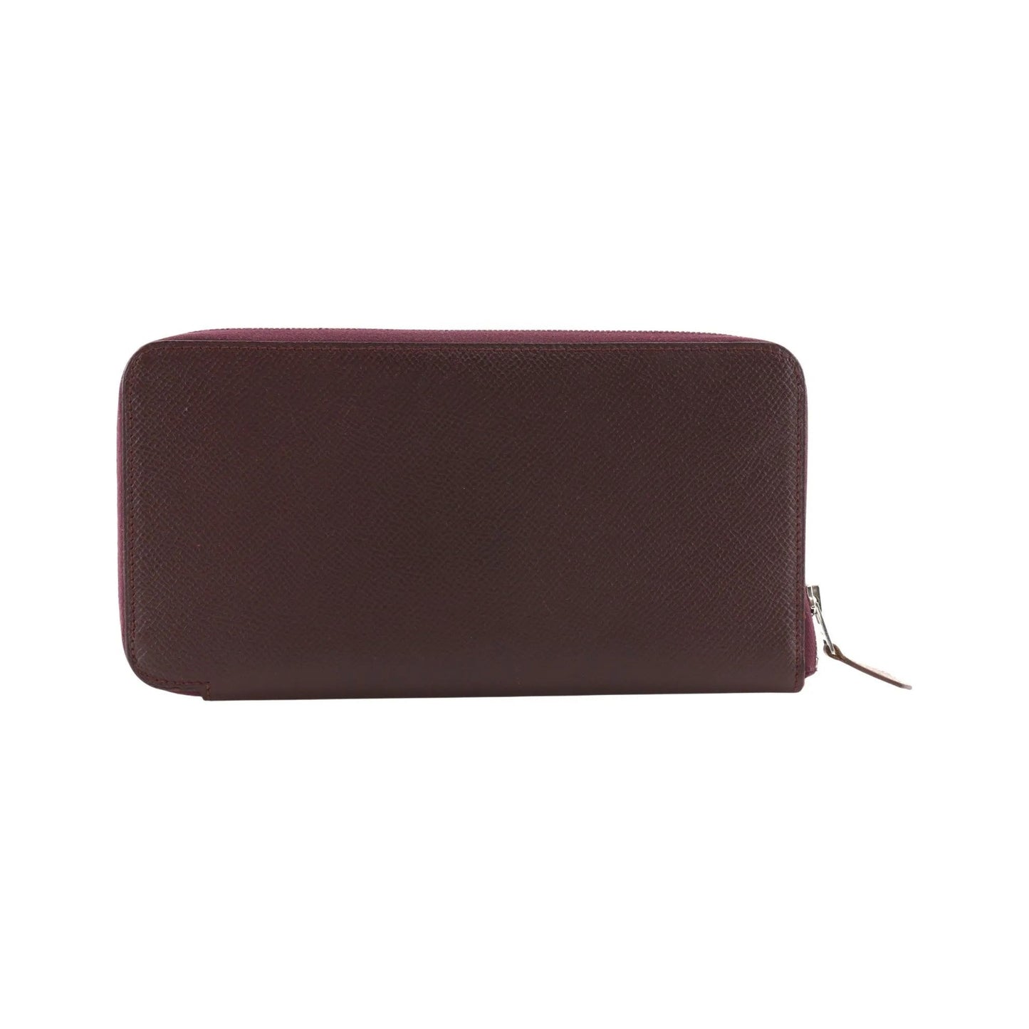 Hermes Azap Zip Around Epsom, Burgundy, Leather, Wallet