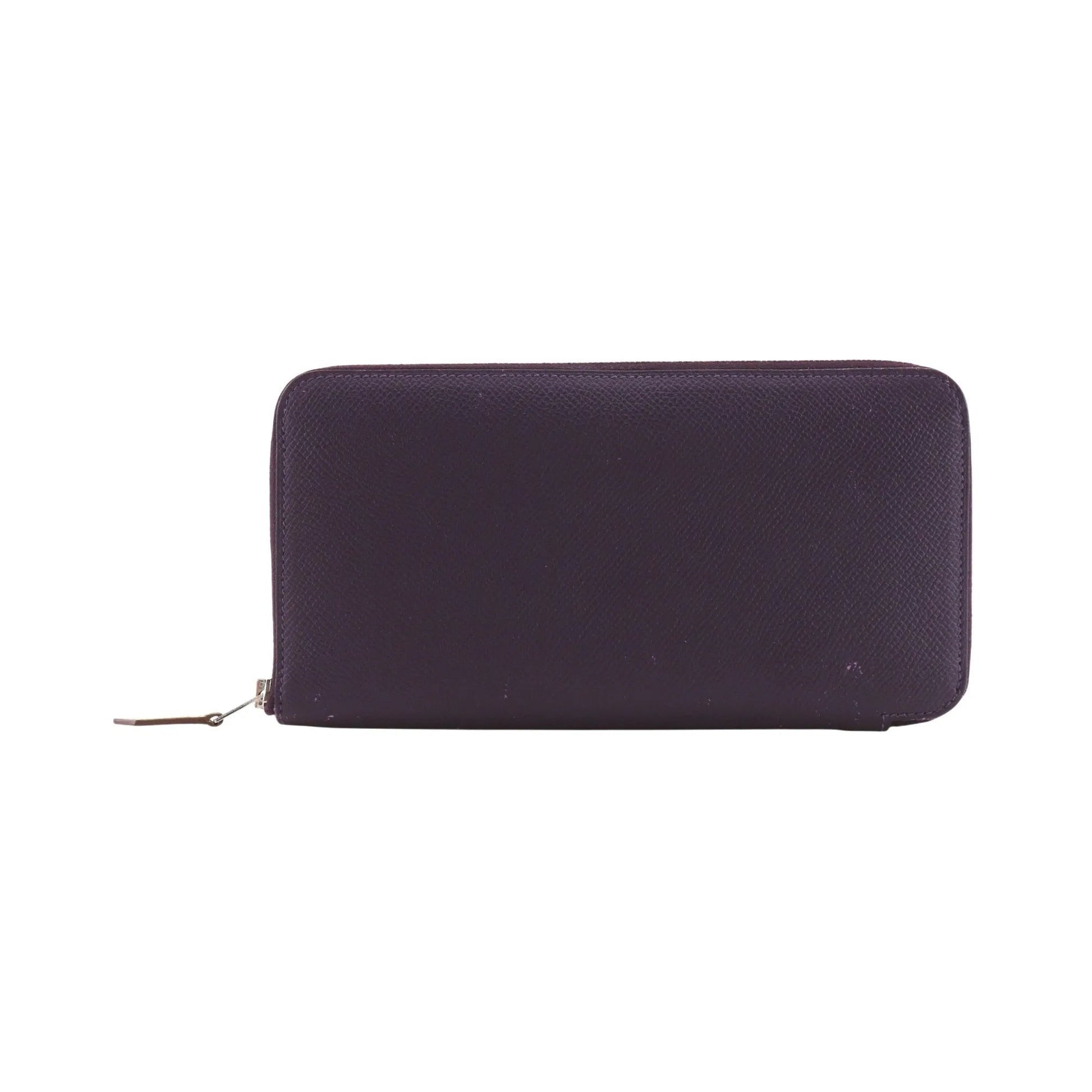 Hermes Azap Zip Around Epsom, Purple, Leather, Wallet