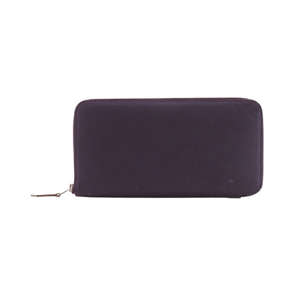 Hermes Azap Zip Around Epsom, Purple, Leather, Wallet