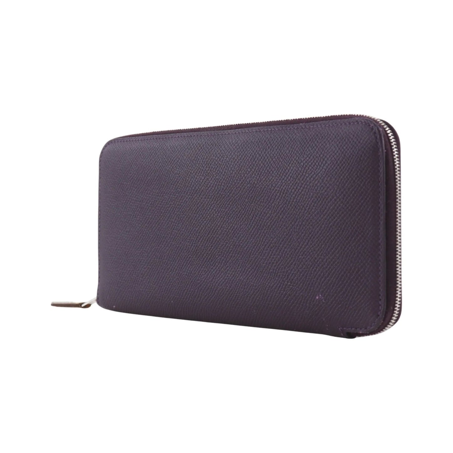 Hermes Azap Zip Around Epsom, Purple, Leather, Wallet