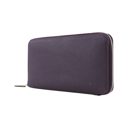 Hermes Azap Zip Around Epsom, Purple, Leather, Wallet