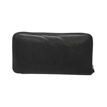 Hermes Azap Zip Around Silk'in Epsom, Black, Leather, Wallet