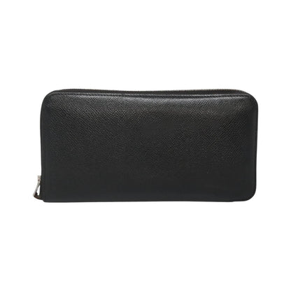 Hermes Azap Zip Around Silk'in Epsom, Black, Leather, Wallet