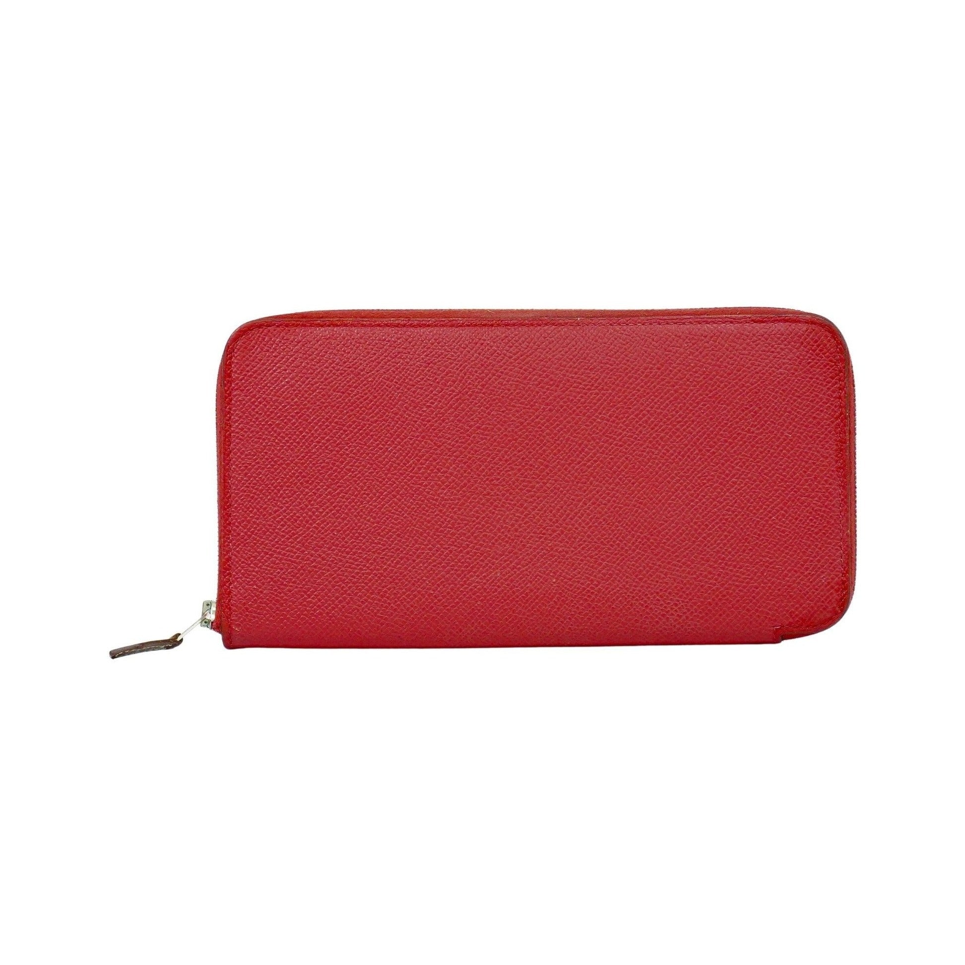 Hermes Azap Zip Around Silk'in Epsom, Pink, Leather, Wallet