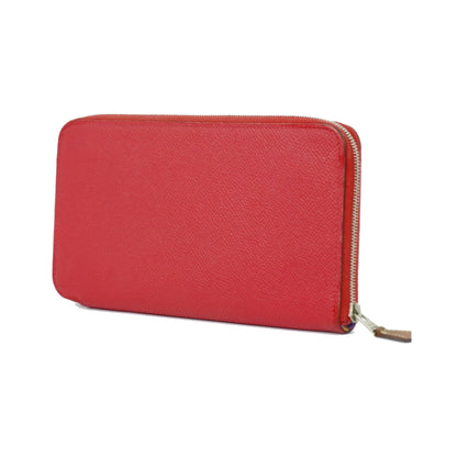 Hermes Azap Zip Around Silk'in Epsom, Pink, Leather, Wallet