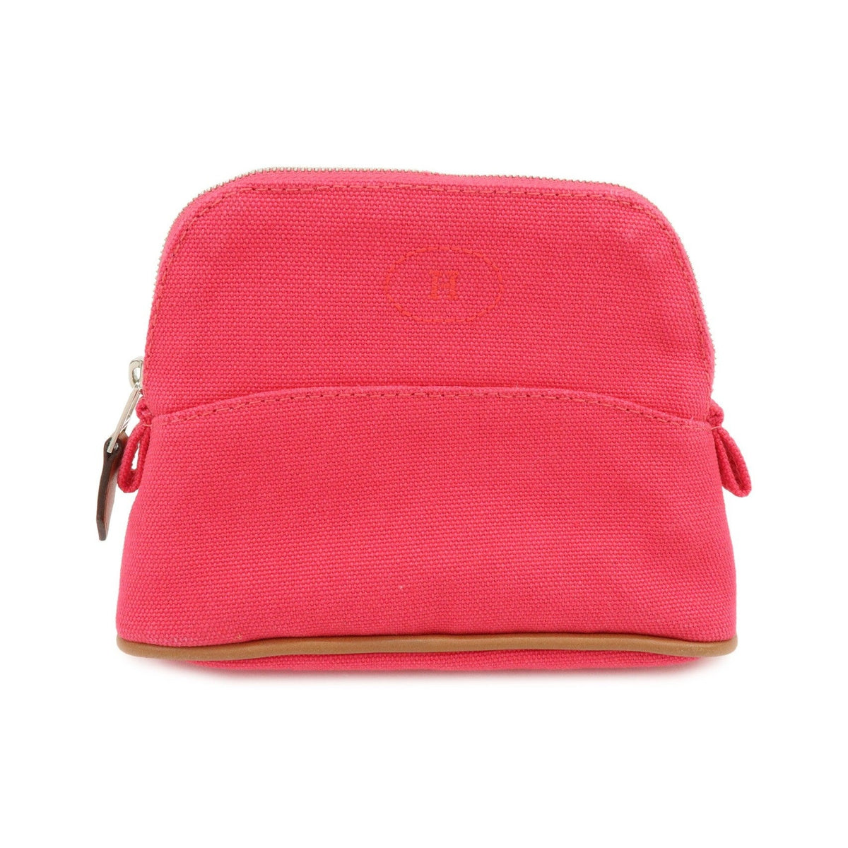 Hermes Bolide Travel Canvas, Pink, Cotton, Clutch