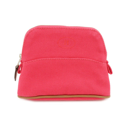 Hermes Bolide Travel Canvas, Pink, Cotton, Clutch