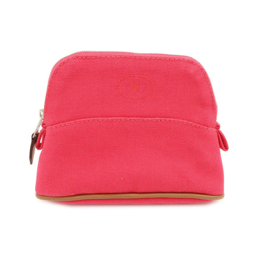 Hermes Bolide Travel Canvas, Pink, Cotton, Clutch