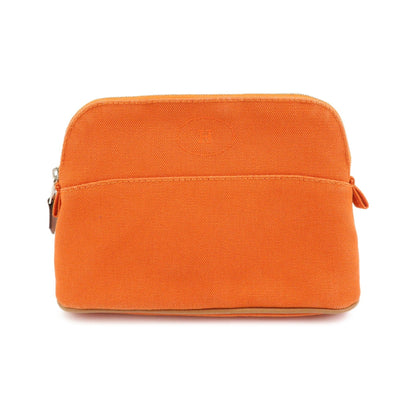 Hermes Bolide Travel Canvas, Orange, Canvas, Clutch