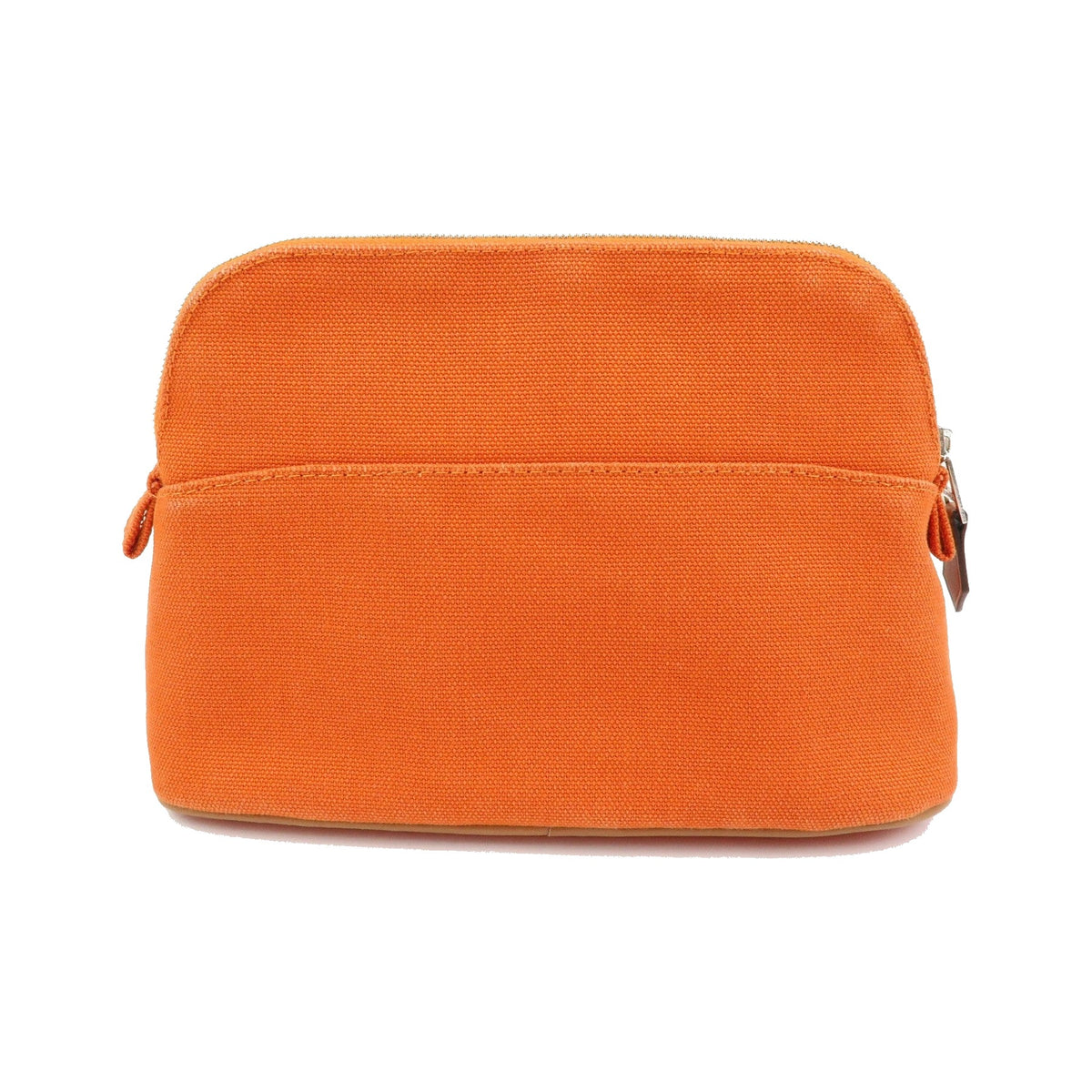 Hermes Bolide Travel Canvas, Orange, Canvas, Clutch