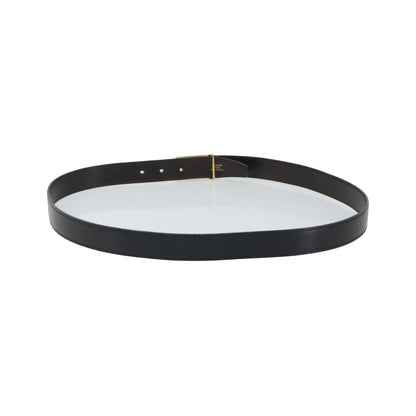 Hermes Buckle Belt Leather, Black, Leather, Belt