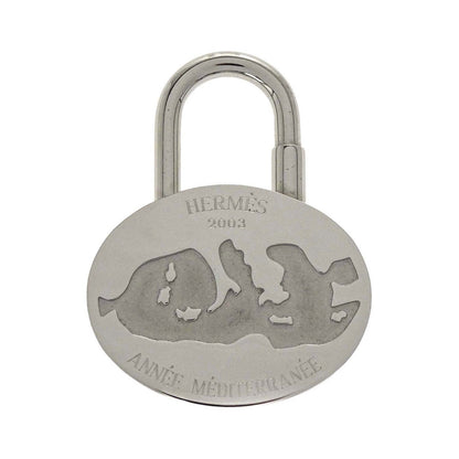 Hermes Cadena Metal, Silver, Silver Plated, Charm