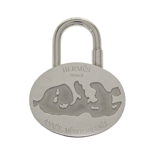 Hermes Cadena Metal, Silver, Silver Plated, Charm
