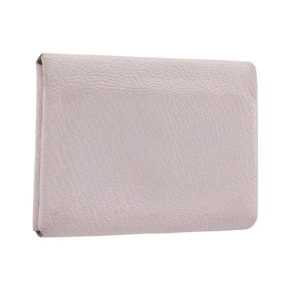 Hermes Calvi Duo Card Holder Chevre Mysore, Pink, Leather, Card Holder