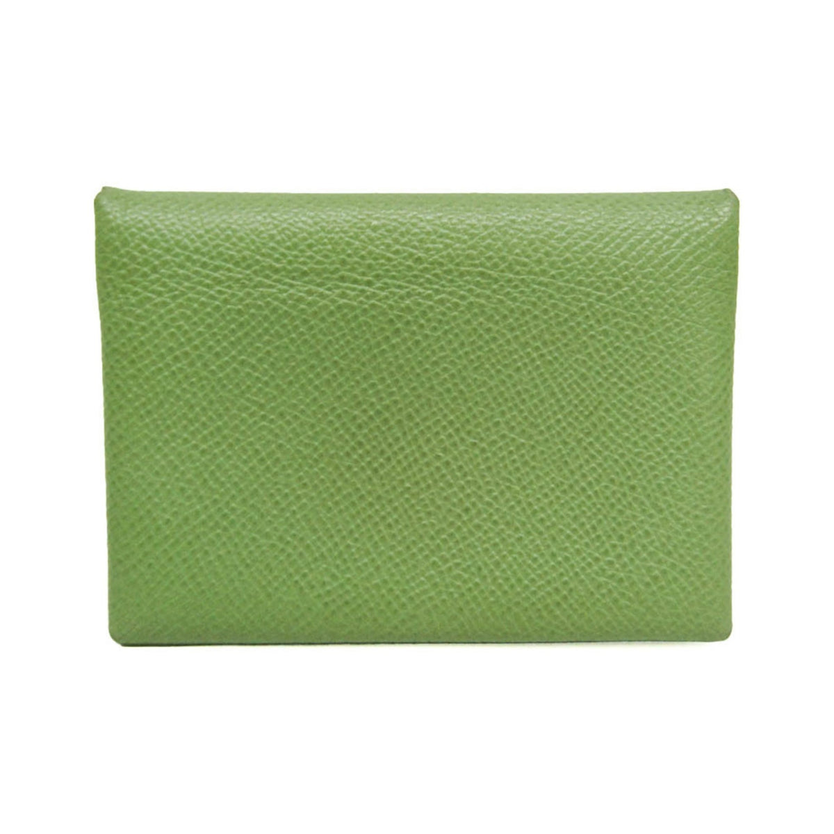 Hermes Calvi Duo Card Holder Epsom, Green, Leather, Card Holder