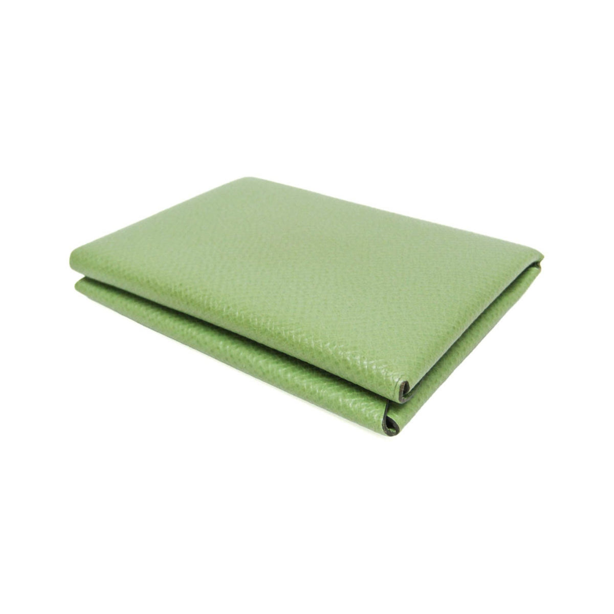 Hermes Calvi Duo Card Holder Epsom, Green, Leather, Card Holder