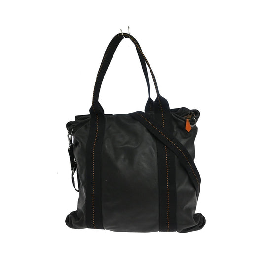 Hermes Caravan Tote Leather, Black, Leather, Tote Bag