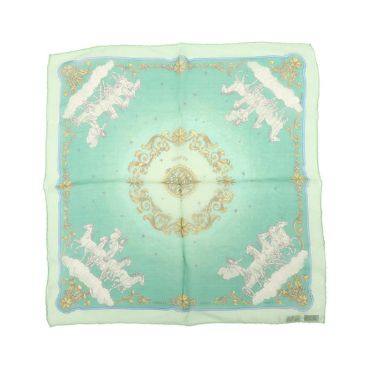 Hermes Carré 40 Silk, Green, Silk, Scarf