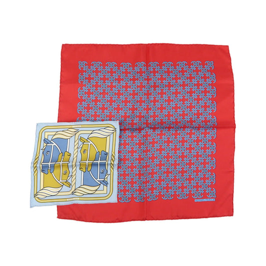 Hermes Carré 42 Silk, Red, Silk, Scarf