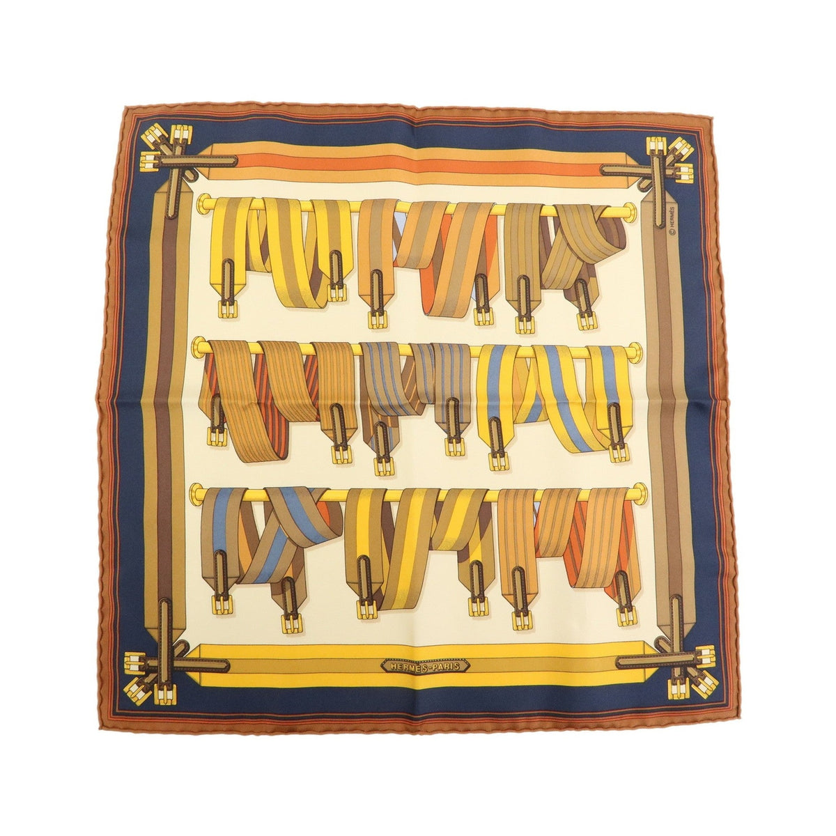 Hermes Carré 42 Silk, Multicolour, Silk, Scarf