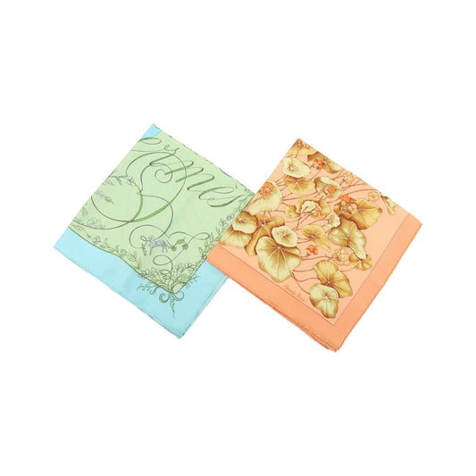 Hermes Carré 45 Les Capucines 100% Silk, Multicolour, Silk, Scarf