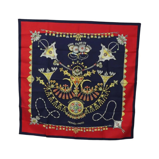 Hermes Carré 90 Silk multicolor, Navy, Silk, Scarf