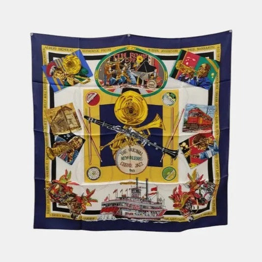 Hermes Carré 90 Silk multicolor, Multicolour, Silk, Scarf