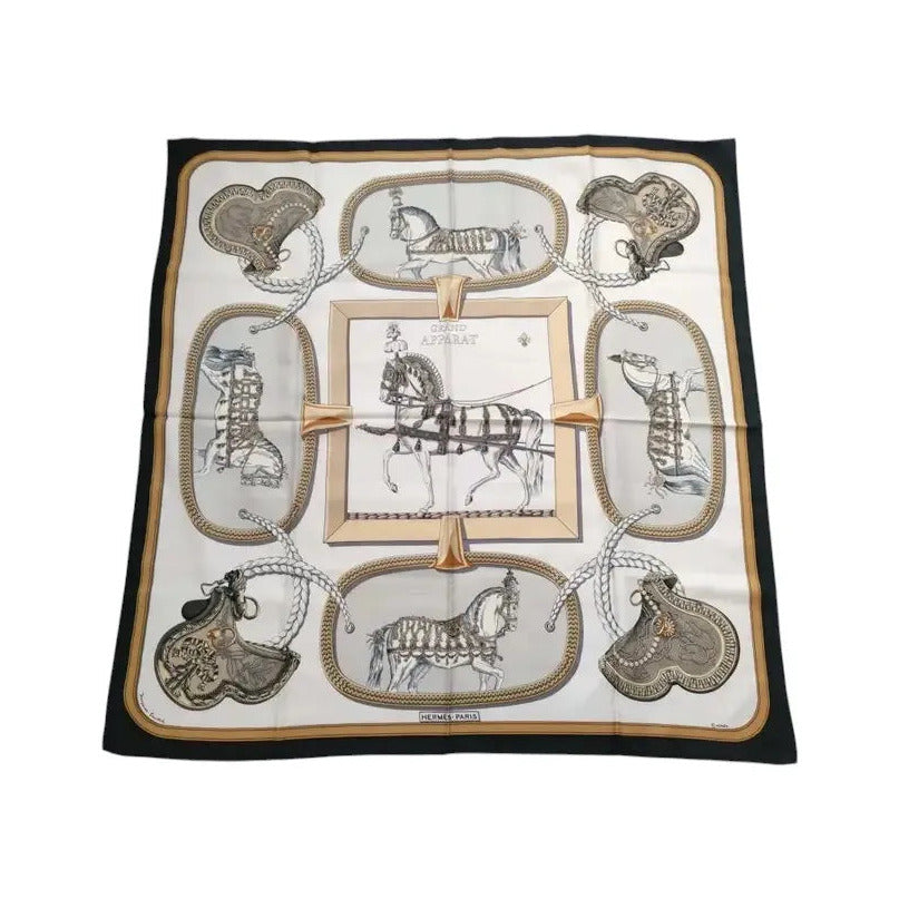 Hermes Carré 90 Silk multicolor, Multicolour, Silk, Scarf