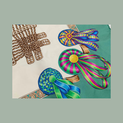 Hermes Carré 90 Silk multicolor, Multicolour, Silk, Scarf