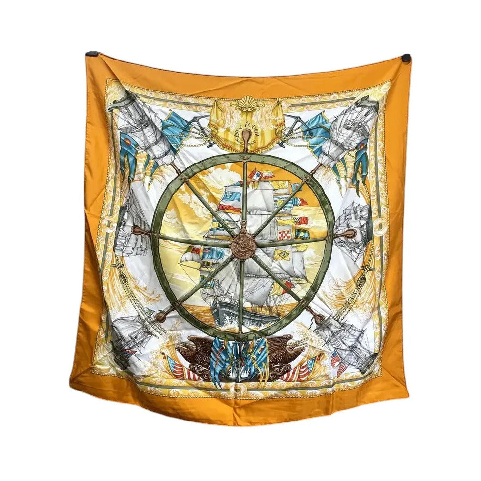 Hermes Carré 90 Silk multicolor, Multicolour, Silk, Scarf