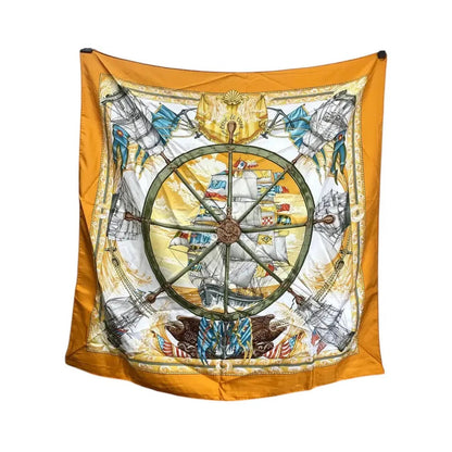 Hermes Carré 90 Silk multicolor, Multicolour, Silk, Scarf