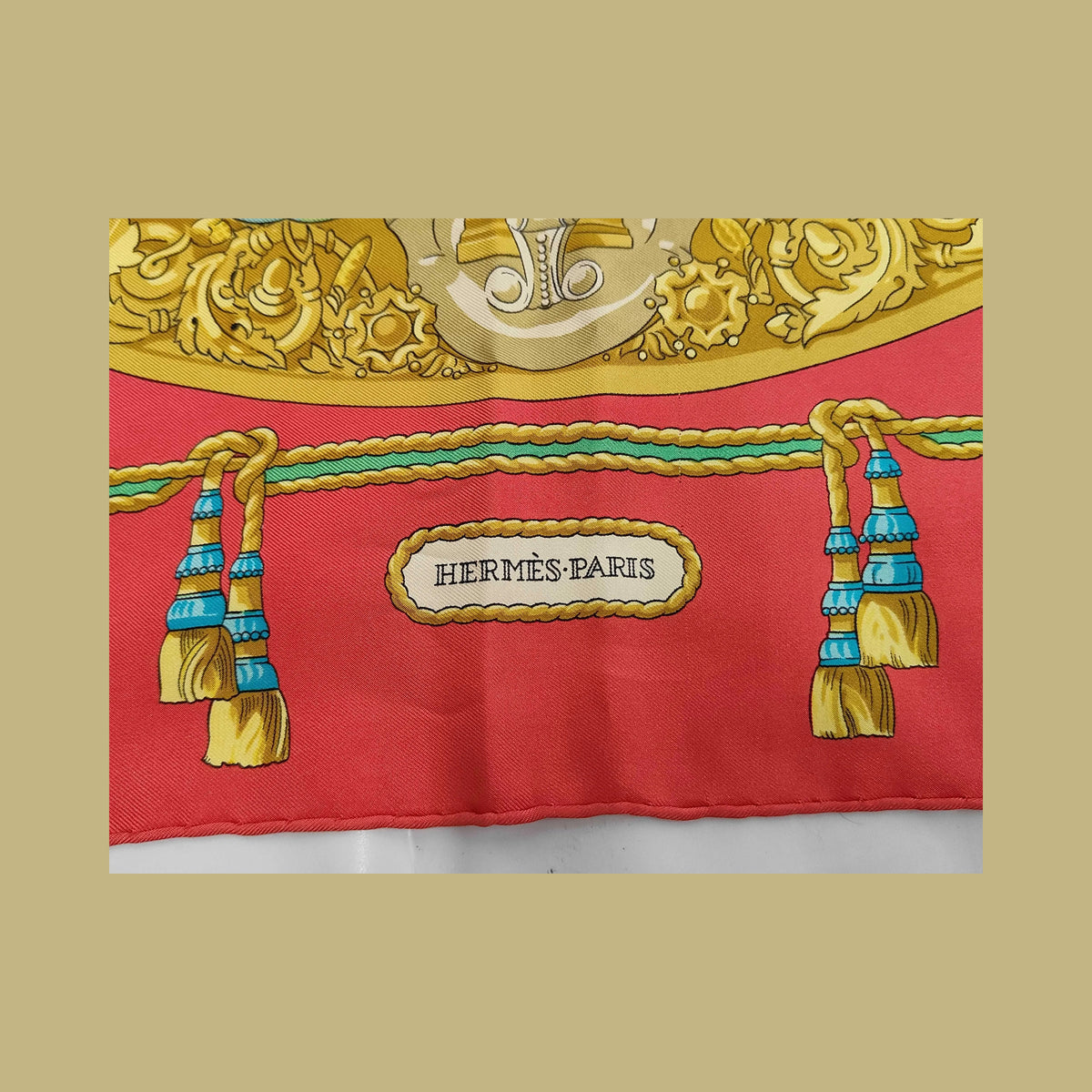Hermes Carré 90 Silk multicolor, Multicolour, Silk, Scarf