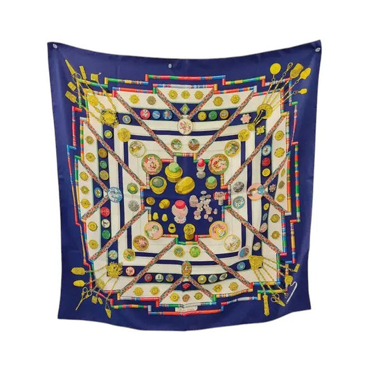 Hermes Carré 90 Silk multicolor, Multicolour, Silk, Scarf