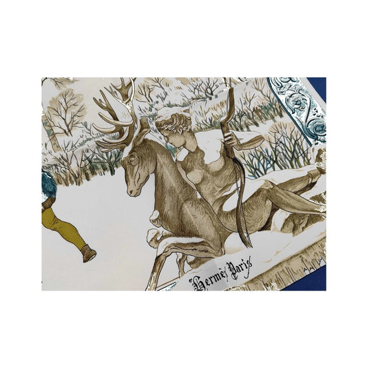 Hermes Carré 90 Silk multicolor, Multicolour, Silk, Scarf