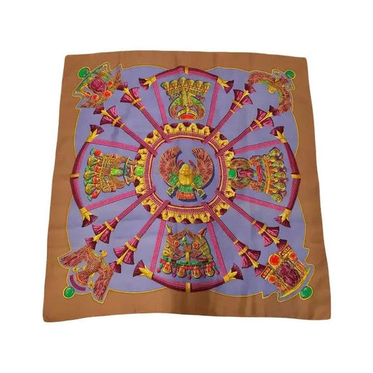 Hermes Carré 90 Silk multicolor, Multicolour, Silk, Scarf