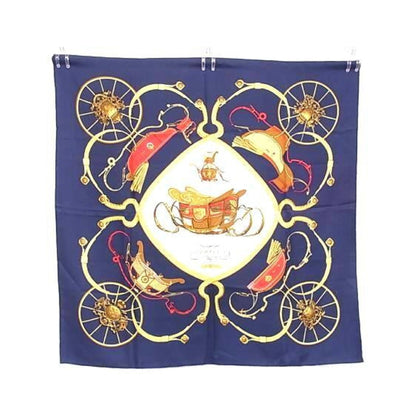 Hermes Carré 90 Silk multicolor, Navy, Silk, Scarf
