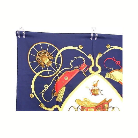 Hermes Carré 90 Silk multicolor, Navy, Silk, Scarf