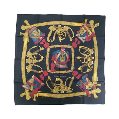 Hermes Carré 90 Silk multicolor, Blue, Silk, Scarf