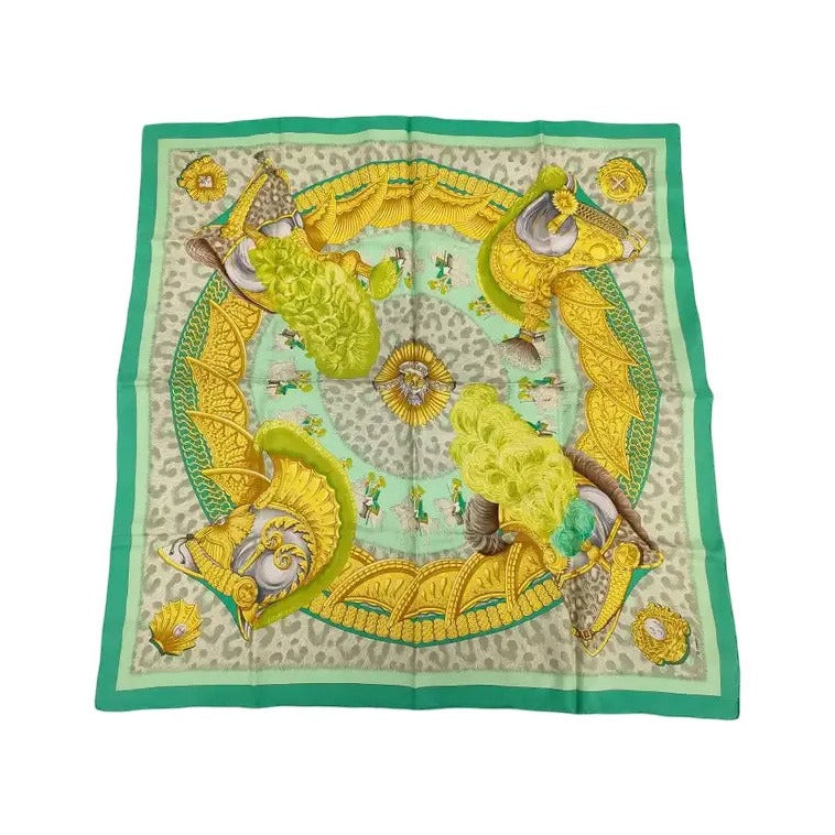 Hermes Carré 90 Silk multicolor, Multicolour, Silk, Scarf