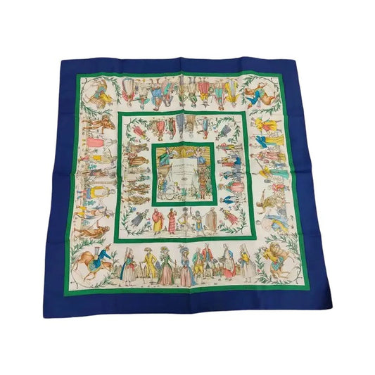 Hermes Carré 90 Silk multicolor, Multicolour, Silk, Scarf